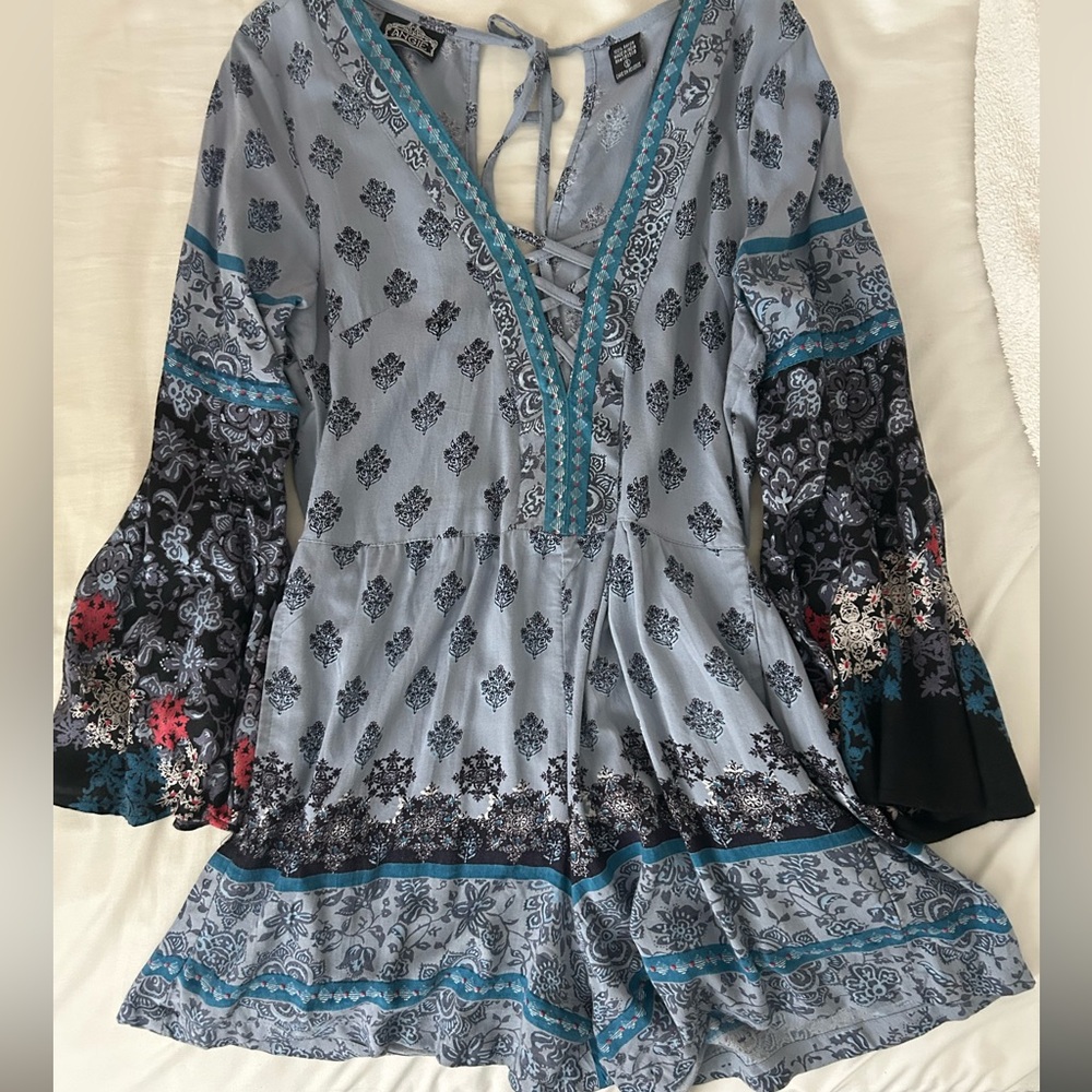 Angie Boho Bell Sleeve Romper